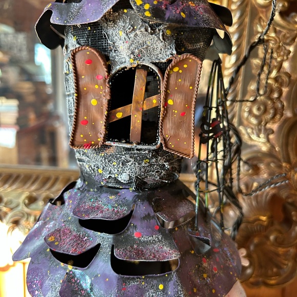 Vintage metal tall haunted house, Halloween decor - Picture 7 of 10